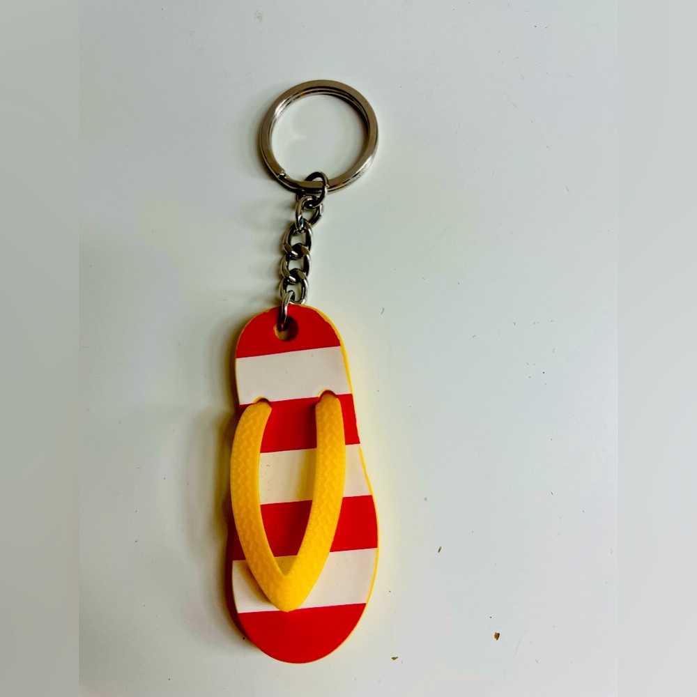 Clinique flip flop keychain